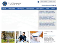 Tablet Screenshot of deltamanagementassociates.com